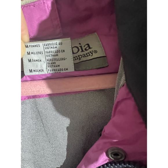 Columbia Bugaboo Vertex Core Shell Interchange Windbreaker Jacket Women's M Pink - Picture 5 of 11